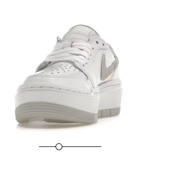 New in Box Nike Air Jordan 1 Elevate Low sneaker platform size 9 white grey gray - Picture 3 of 16